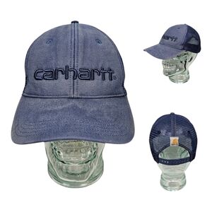 Grunge Skate Thrashed Carhartt Trucker Hat Cap Mesh Back Street Work Wear Faded‎